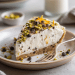 No-Bake Cannoli Pie: 7 Irresistible Reasons to Try This Cool Dessert 7 Final slice of No-Bake Cannoli Pie garnished and ready to serve.