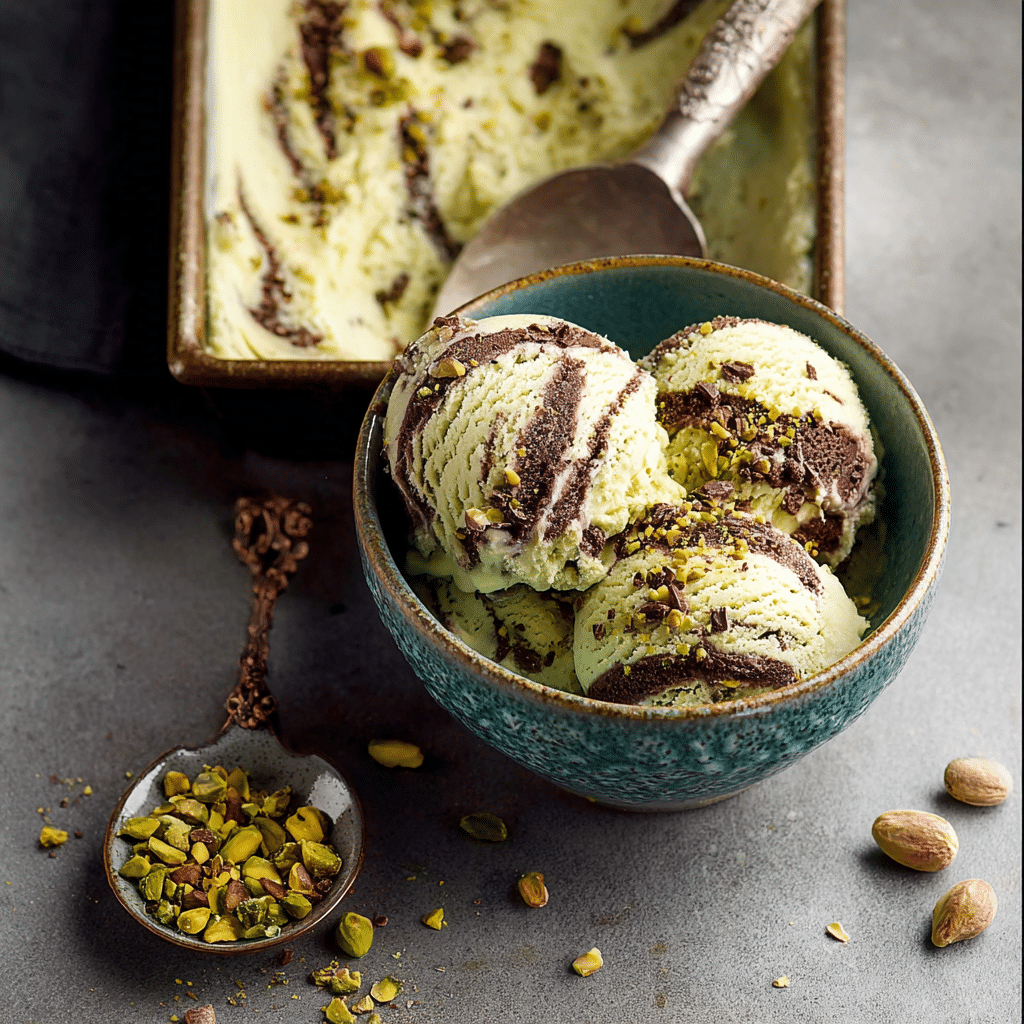 Chocolate Swirl Pistachio Ice Cream: 7-Step No-Churn Delight 8 image 149