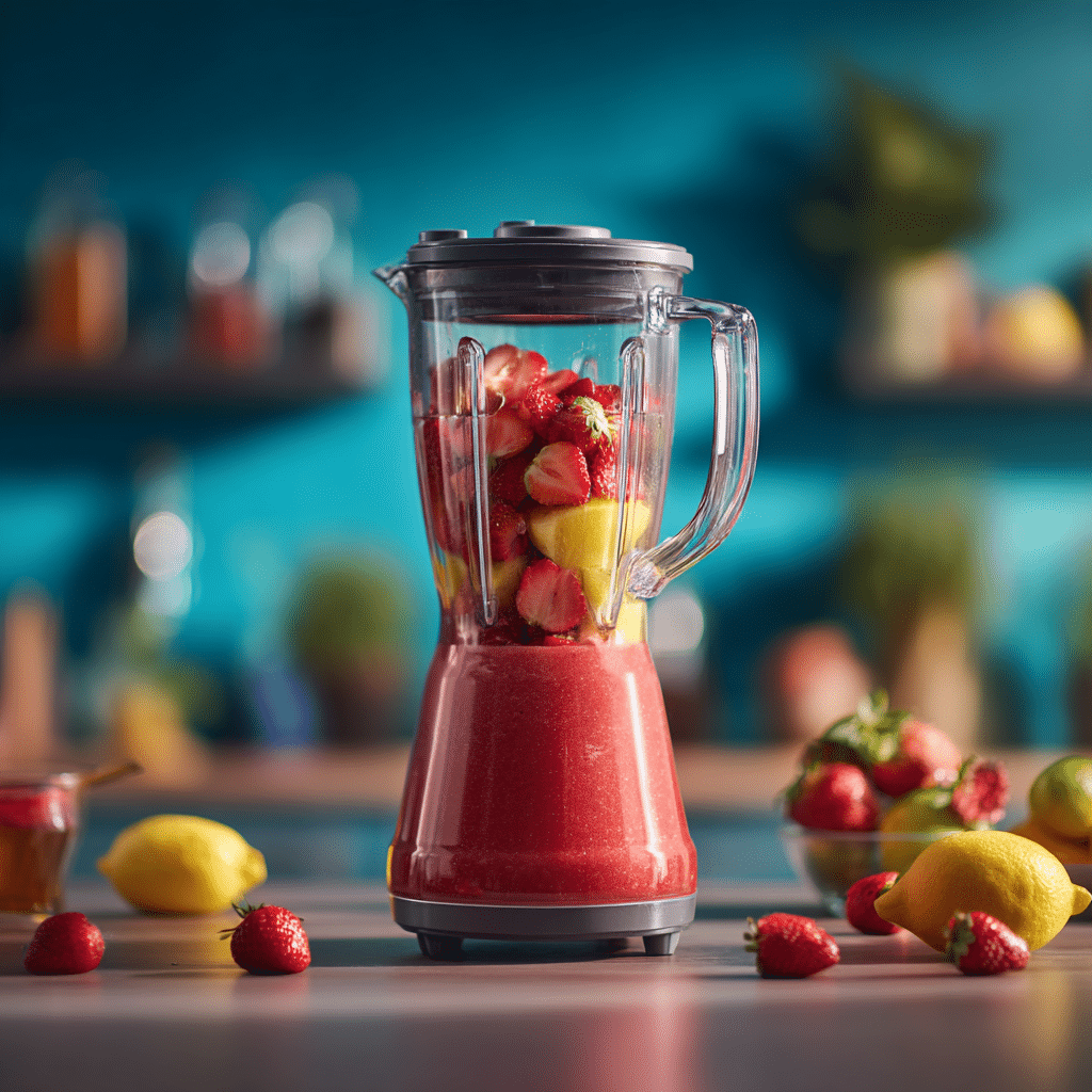 Honey-Sweetened Strawberry Lemonade – 4-Ingredient Irresistible Drink 7 Blending fresh strawberries, lemon juice, and honey for homemade strawberry lemonade.