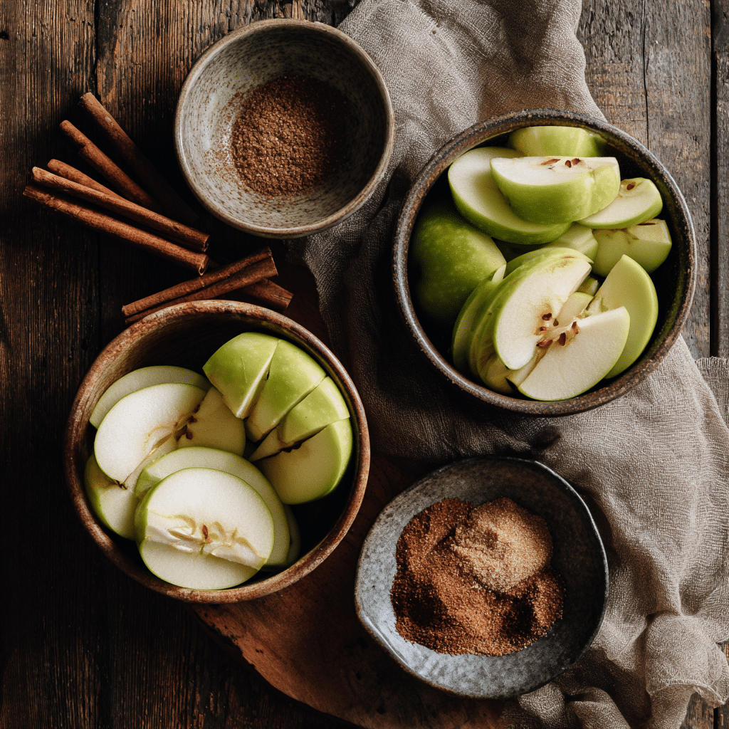 Apple Cobbler Recipe: 7 Must-Know Secrets for a Cozy Classic 6 “Best apples for apple cobbler including Granny Smith and Honeycrisp, sliced and ready for baking.”