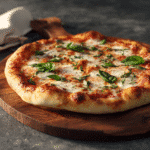 Homemade Pizza Crust Recipe: 7 Easy Steps for Perfect Dough 9 Freshly baked Margherita pizza on homemade crust with basil.