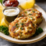 Maryland Crab Cakes Recipe – 7 Proven Tips for Perfect Results 9 Golden Maryland crab cakes served with lemon wedges and tartar sauce