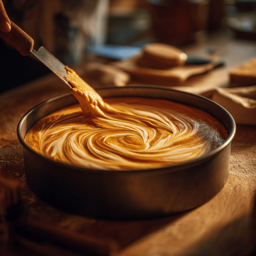 Pumpkin Swirl Cheesecake: 5-Star Creamy Recipe You’ll Love 7 “Swirling pumpkin and cream cheese batter in a springform pan for a marbled Pumpkin Swirl Cheesecake.”