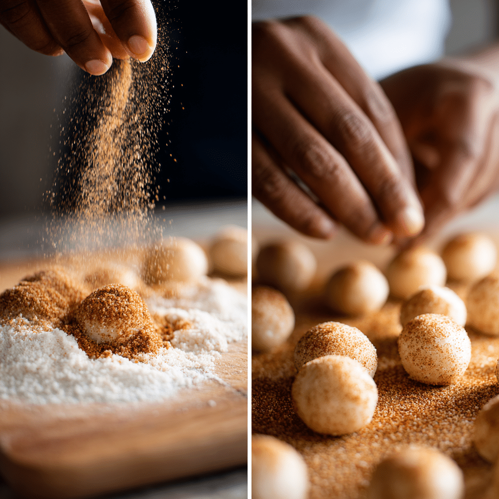 Caramel Apple Spice Thumbprints: 7 Irresistible Reasons to Bake Them Now 7 Show the step where caramel is being spooned into the warm cookies after the first bake.