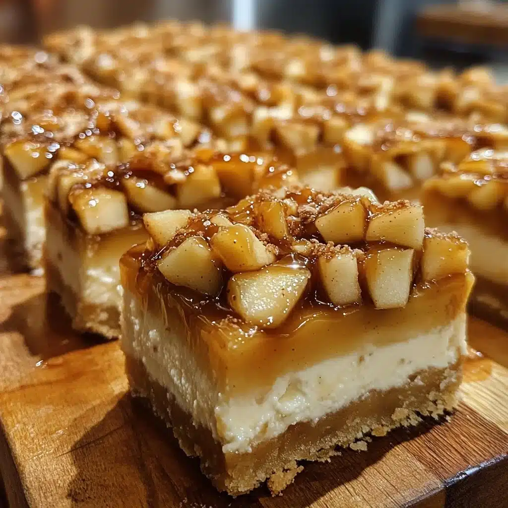 Caramel Apple Cheesecake Bars