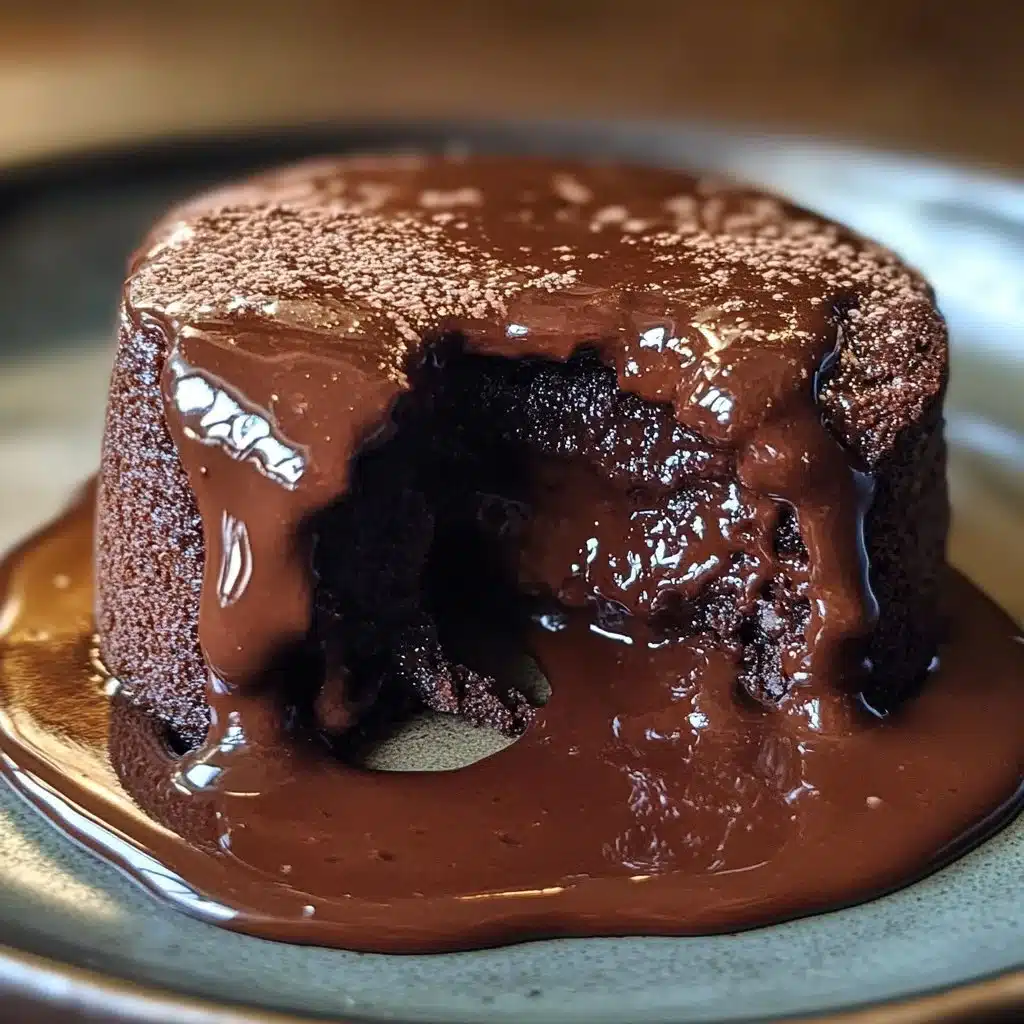 Delicious Chocolate Lava Cake with a gooey molten center served on a plate