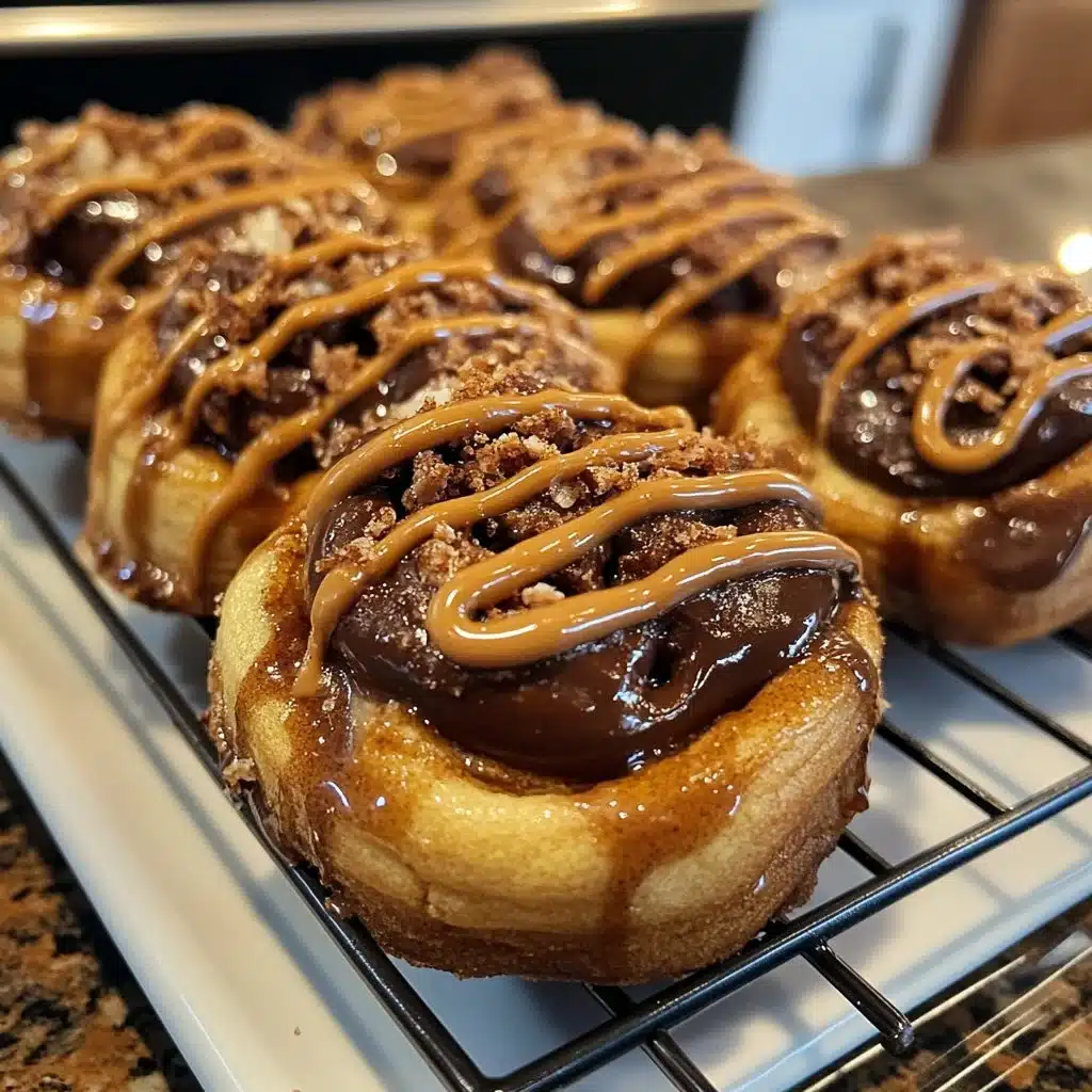 Cinnamon Chocolate Cookie Rolls 2 Delicious Cinnamon Chocolate Cookie Rolls on a plate
