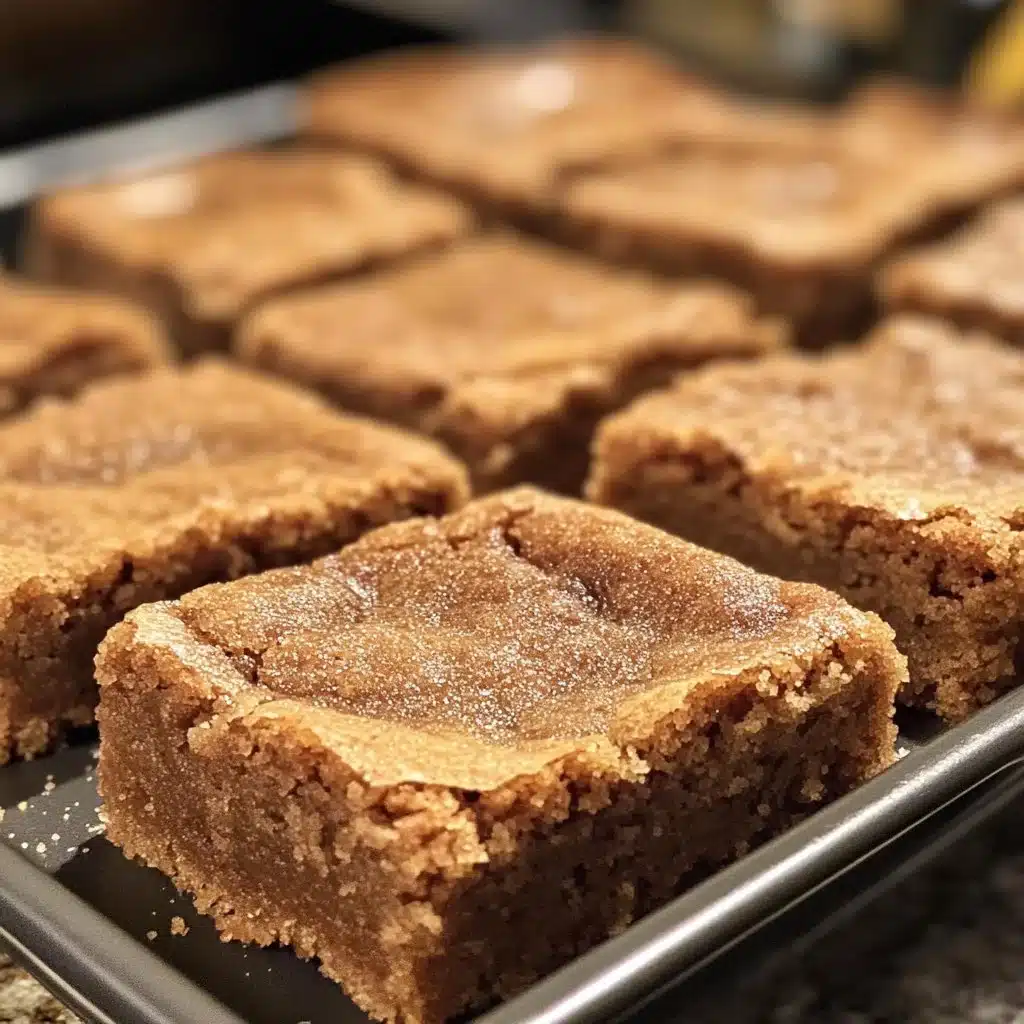 Cinnamon Sugar Blondies 4 Delicious Cinnamon Sugar Blondies topped with cinnamon sugar blend