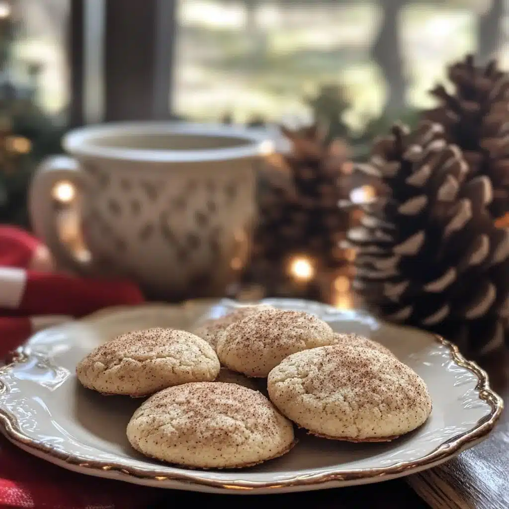 Eggnog Snickerdoodle Thumbprint Cookies