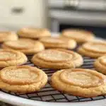 Gluten free cream cheese sugar cookies decorated with sprinkles