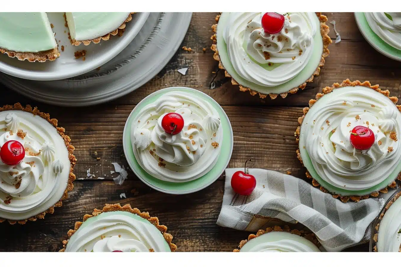 Grinch Mini Cheesecakes 5 Grinch Mini Cheesecakes