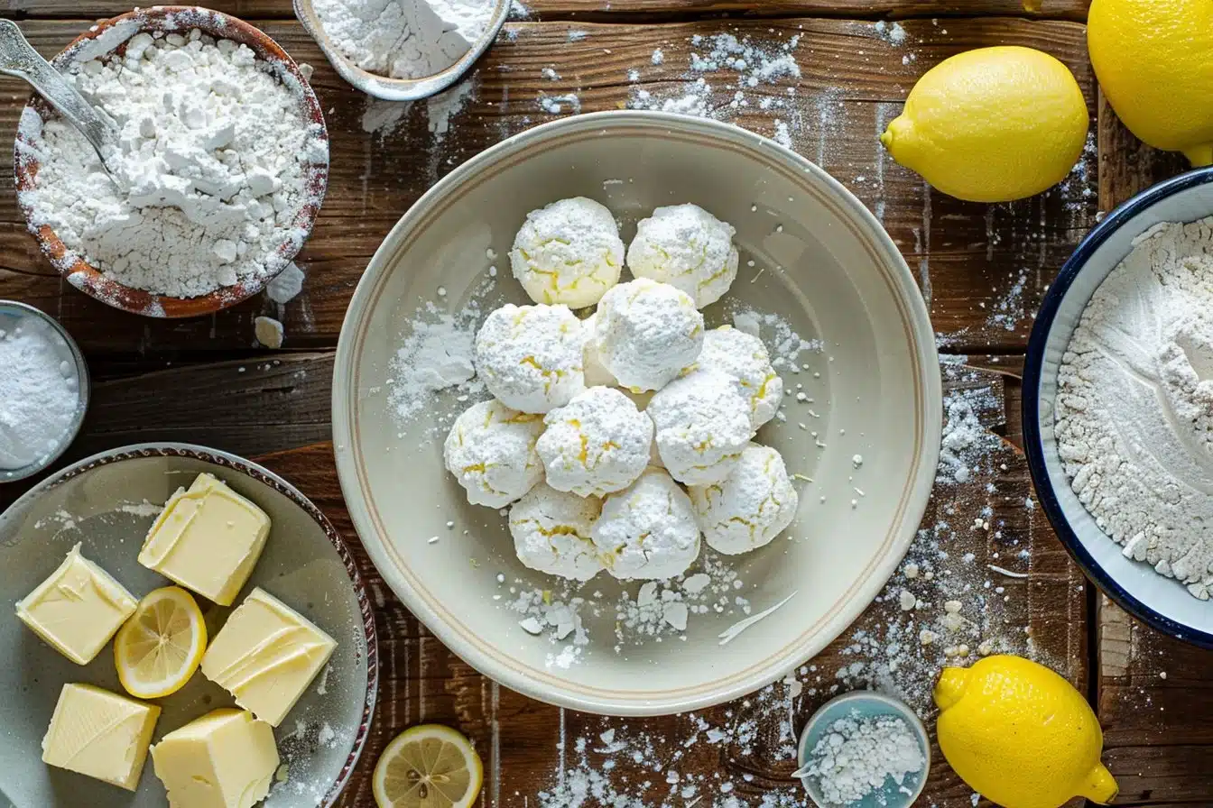 Lemon Cream Snowball Cookies – Melt-in-Your-Mouth Holiday Magic