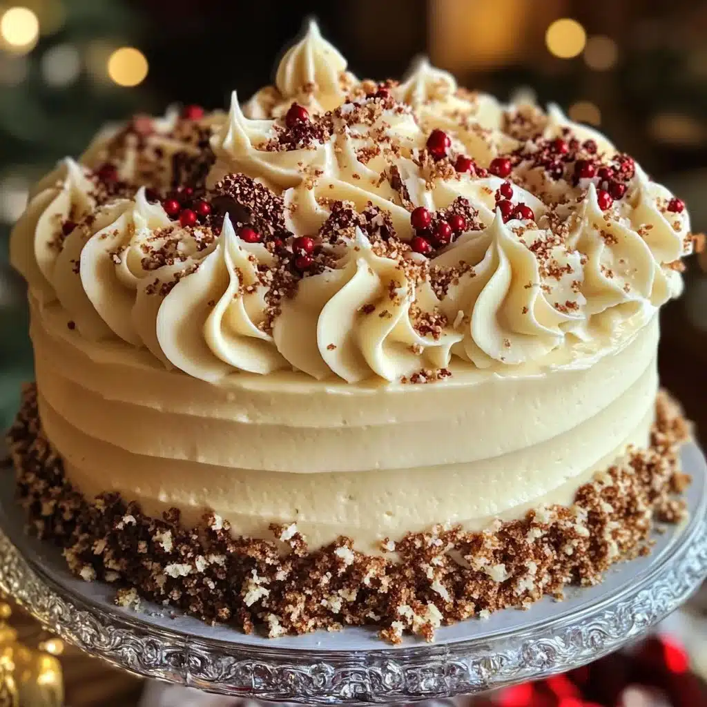 Moist Christmas Spice Cake with Eggnog Buttercream 6 Moist Christmas Spice Cake with Eggnog Buttercream