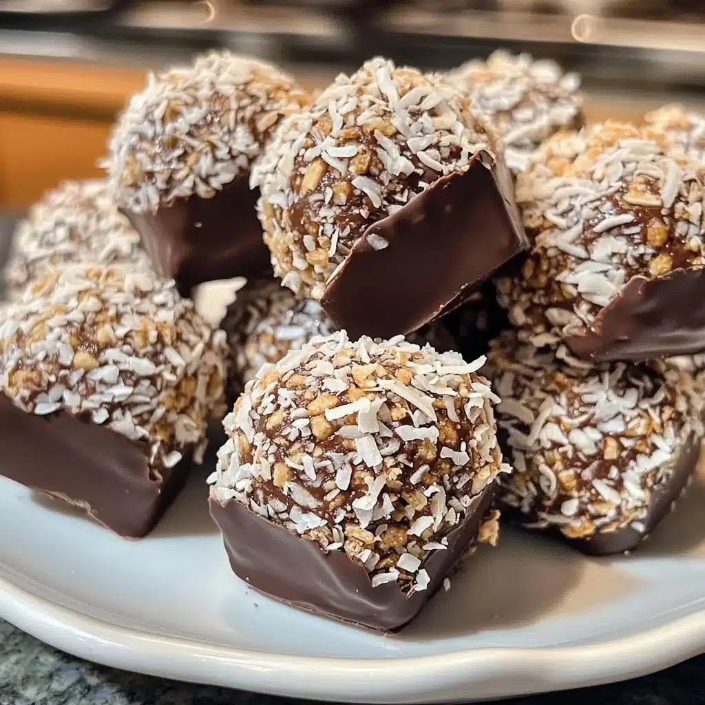 No-Bake Chocolate Coconut Graham Balls 2 Delicious no-bake chocolate coconut balls with graham crackers
