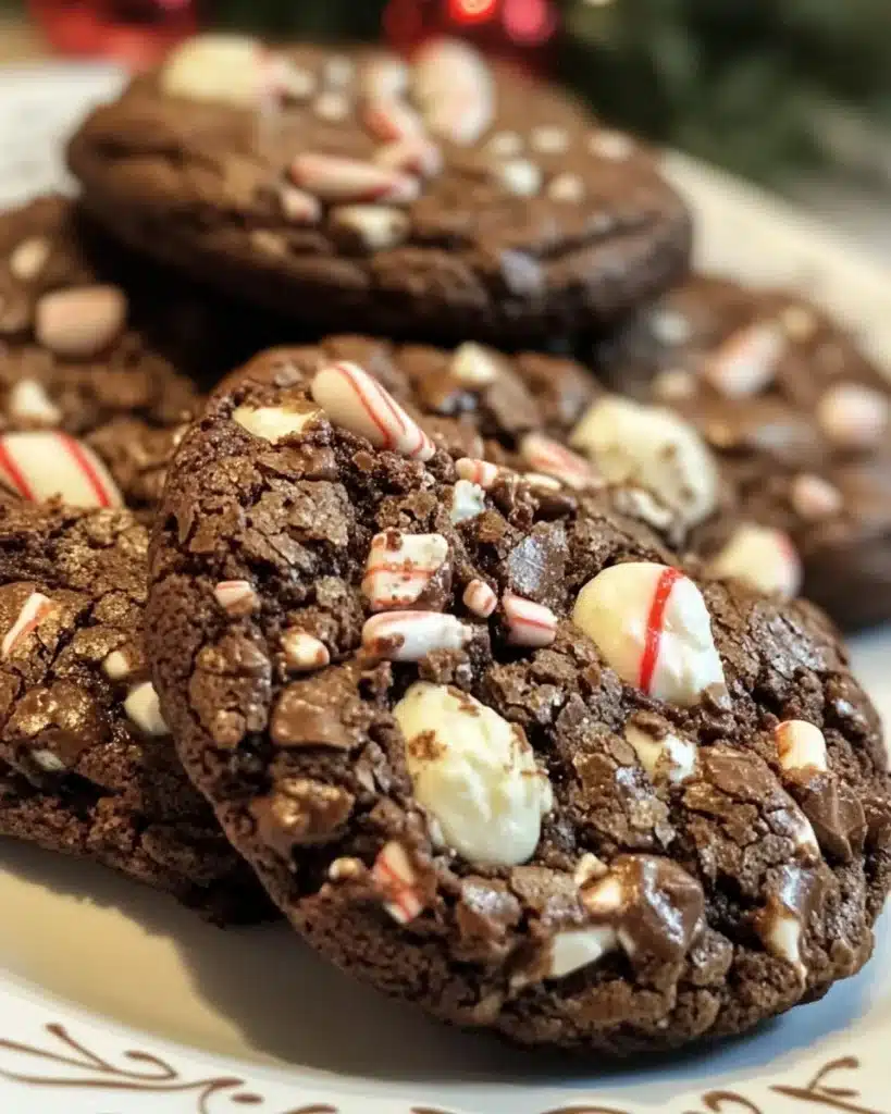 Peppermint Brownie Cookies: Unwrap Fudgy Holiday Bliss