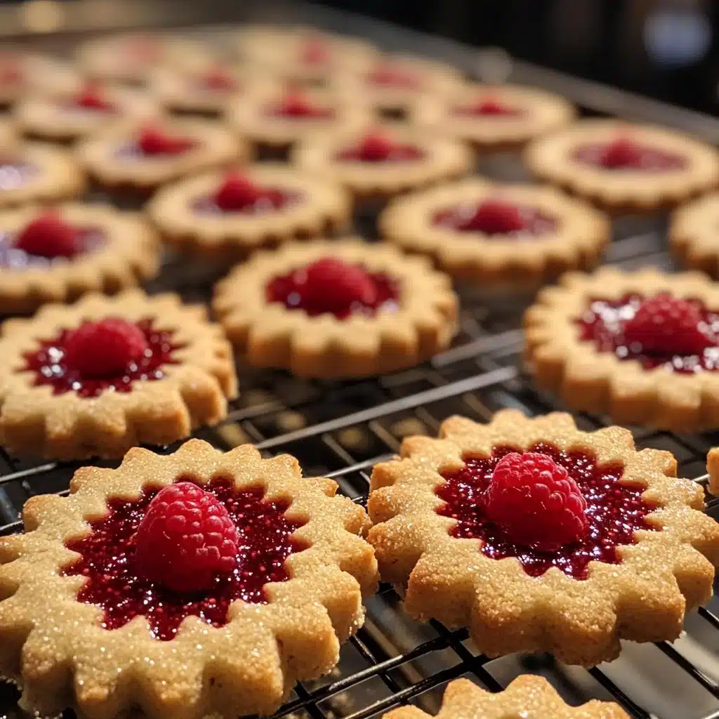Raspberry Linzer Cookies
