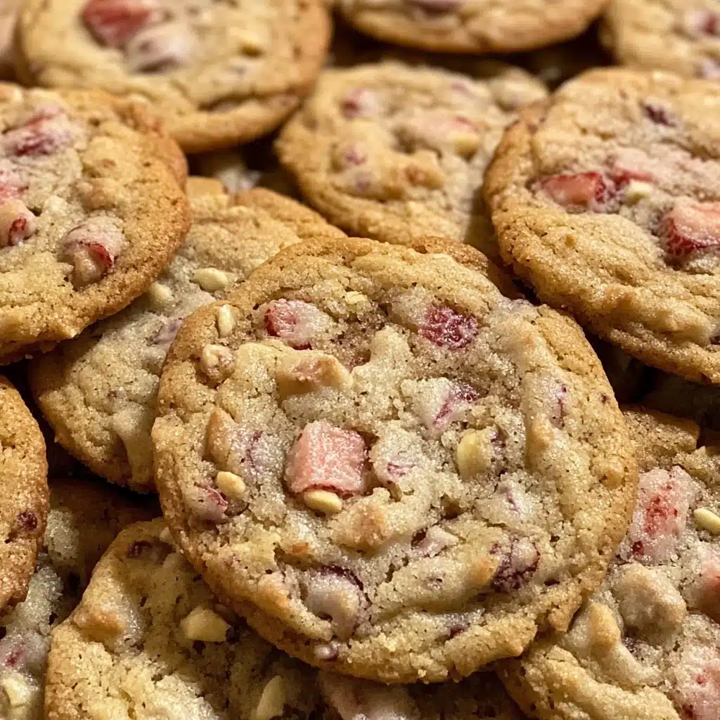 Strawberry Crunch Cookies 2 Batch of homemade Strawberry Crunch Cookies on a cooling rack