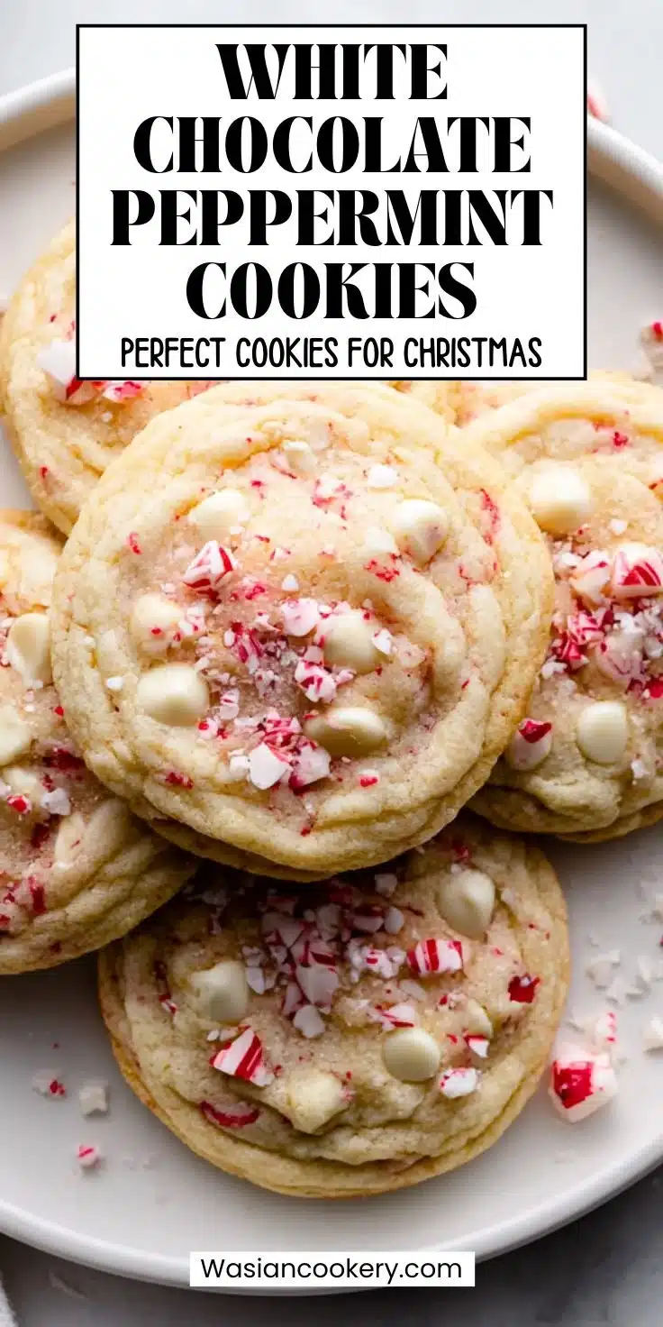 White Chocolate Peppermint Cookies