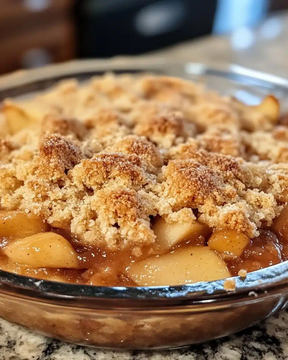 Delicious homemade Apple Cobbler fresh out of the oven