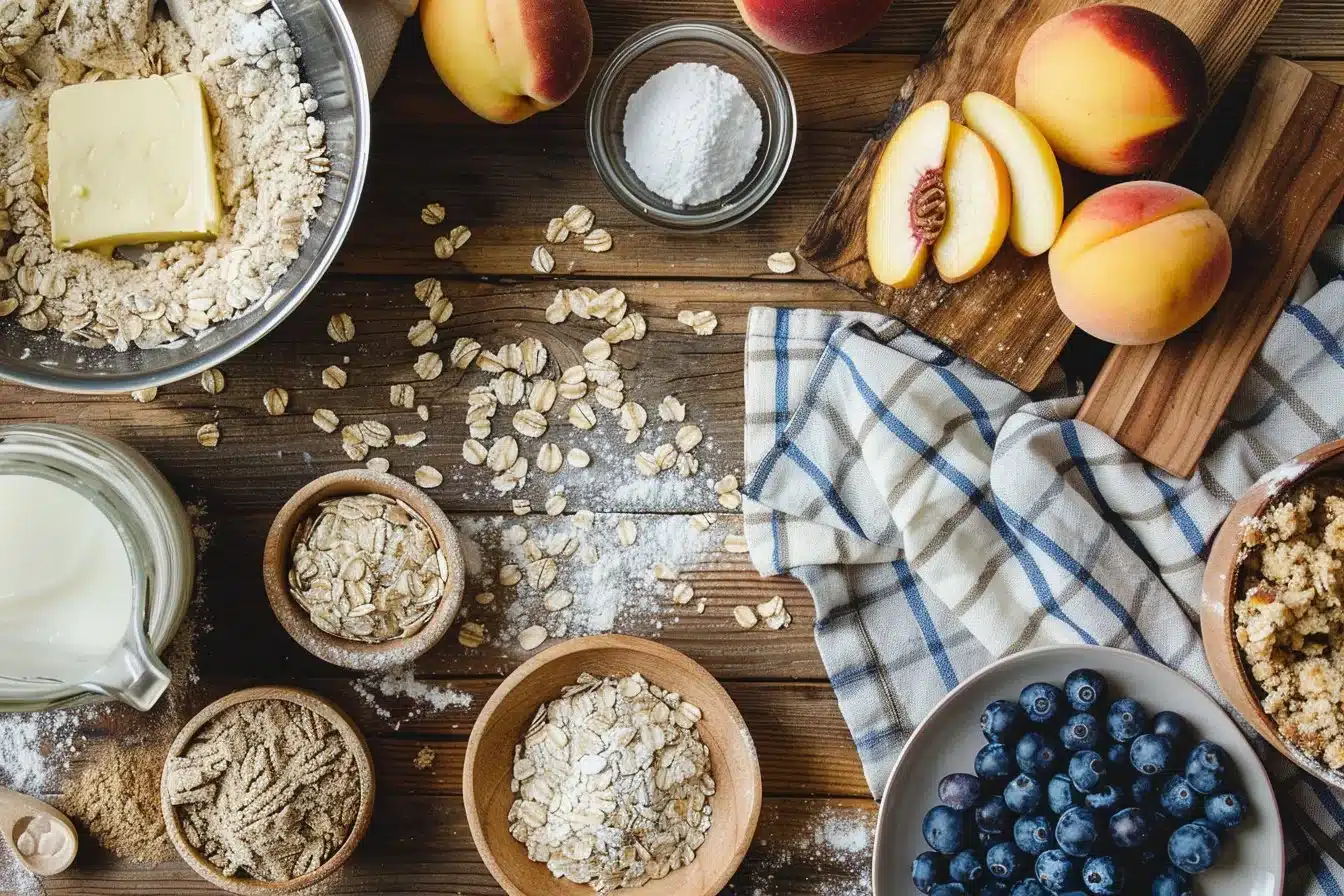 Brown Butter Blueberry Peach Crisp 5 Brown Butter Blueberry Peach Crisp