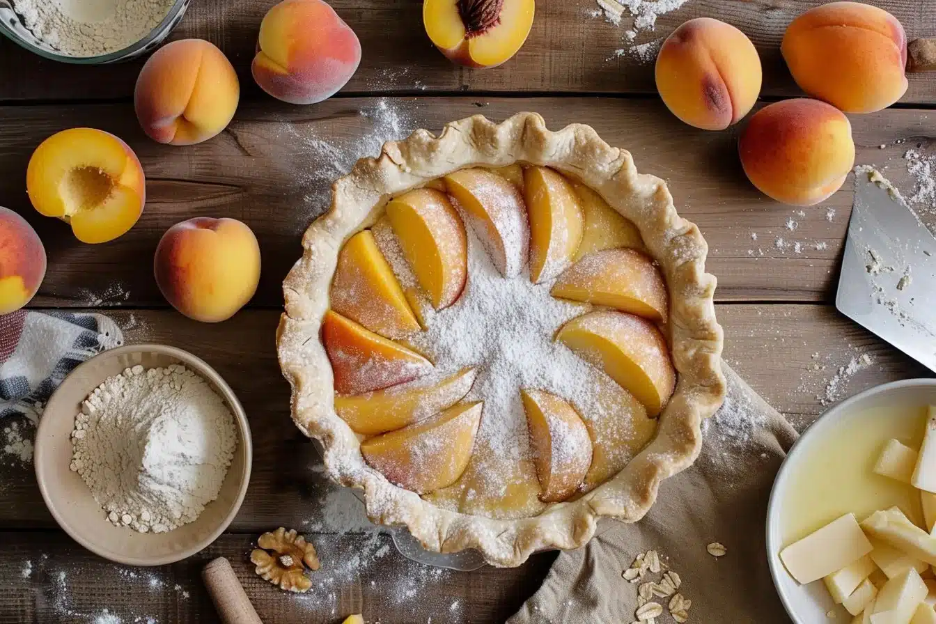 Brown Sugar Peach Crumble Pie 5 Brown Sugar Peach Crumble Pie