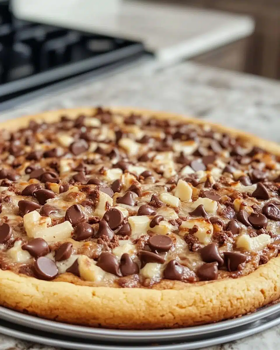 Chocolate Chip Cookie Pizza