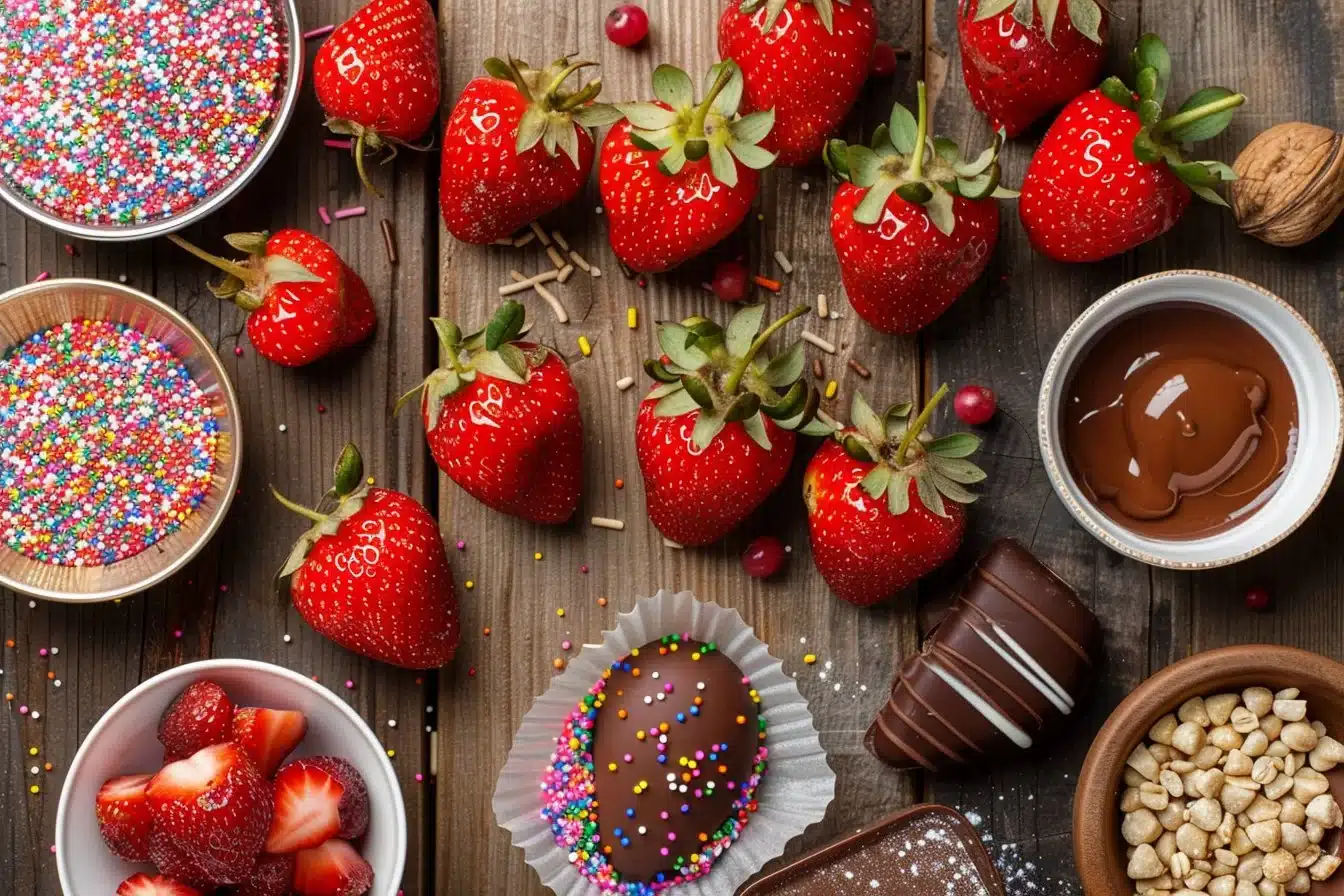 Chocolate Covered Strawberries 5 Chocolate Covered Strawberries