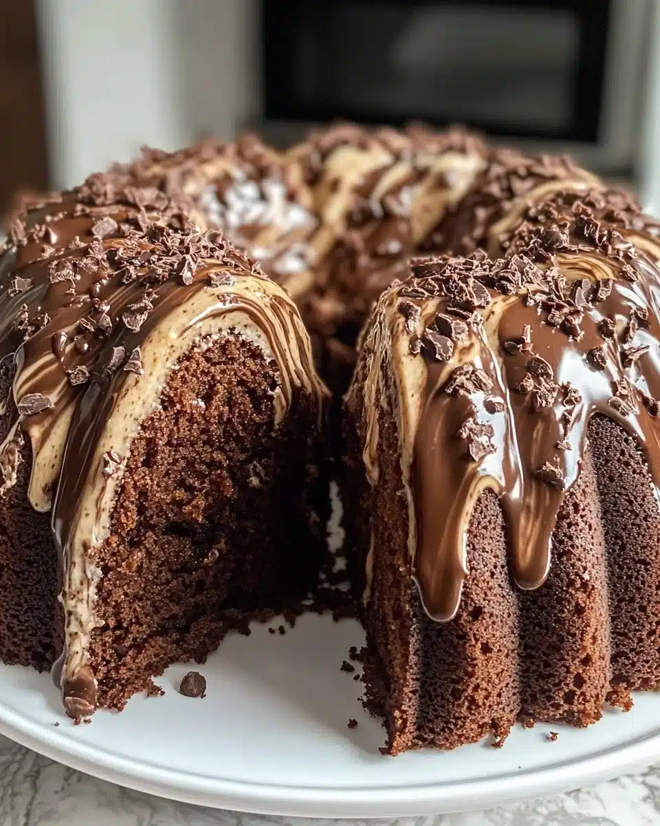 Chocolate Marble Banana Bundt Cake
