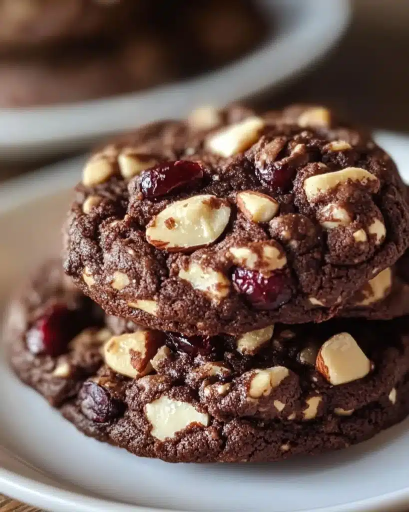 Dark Chocolate Cranberry Almond Cookies
