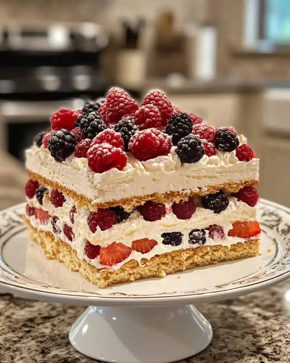 Easy Berry Icebox Cake 6 Easy Berry Icebox Cake