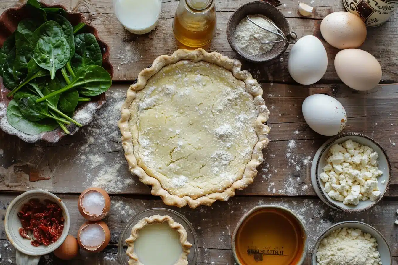 Goat Cheese Spinach & Sun-Dried Tomato Quiche 5 Goat Cheese Spinach & Sun-Dried Tomato Quiche