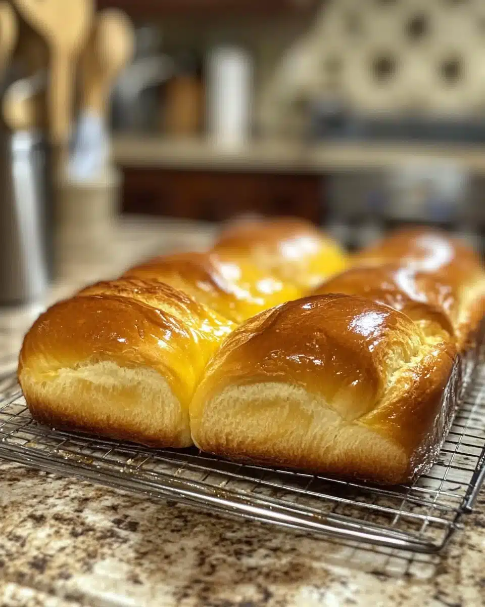 Homemade Brioche 4 Freshly baked homemade brioche loaf on a wooden table