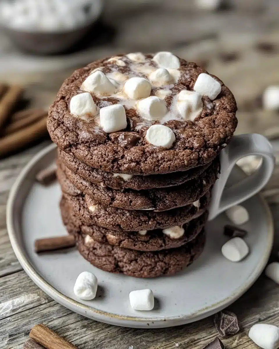 Marshmallow-Surprise Hot Cocoa Cookies