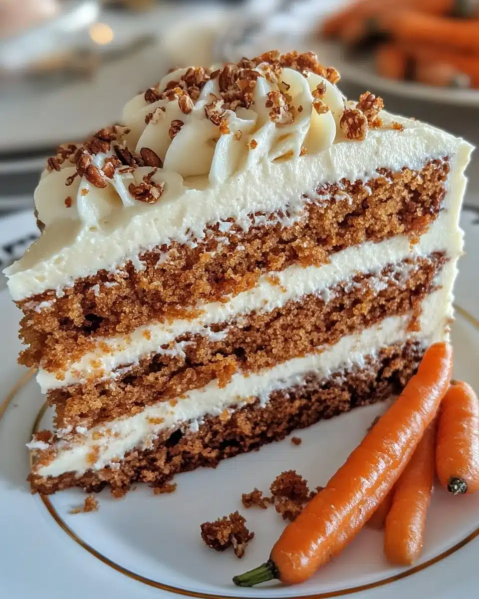 My Favorite Carrot Cake Recipe 4 Delicious homemade carrot cake topped with cream cheese frosting