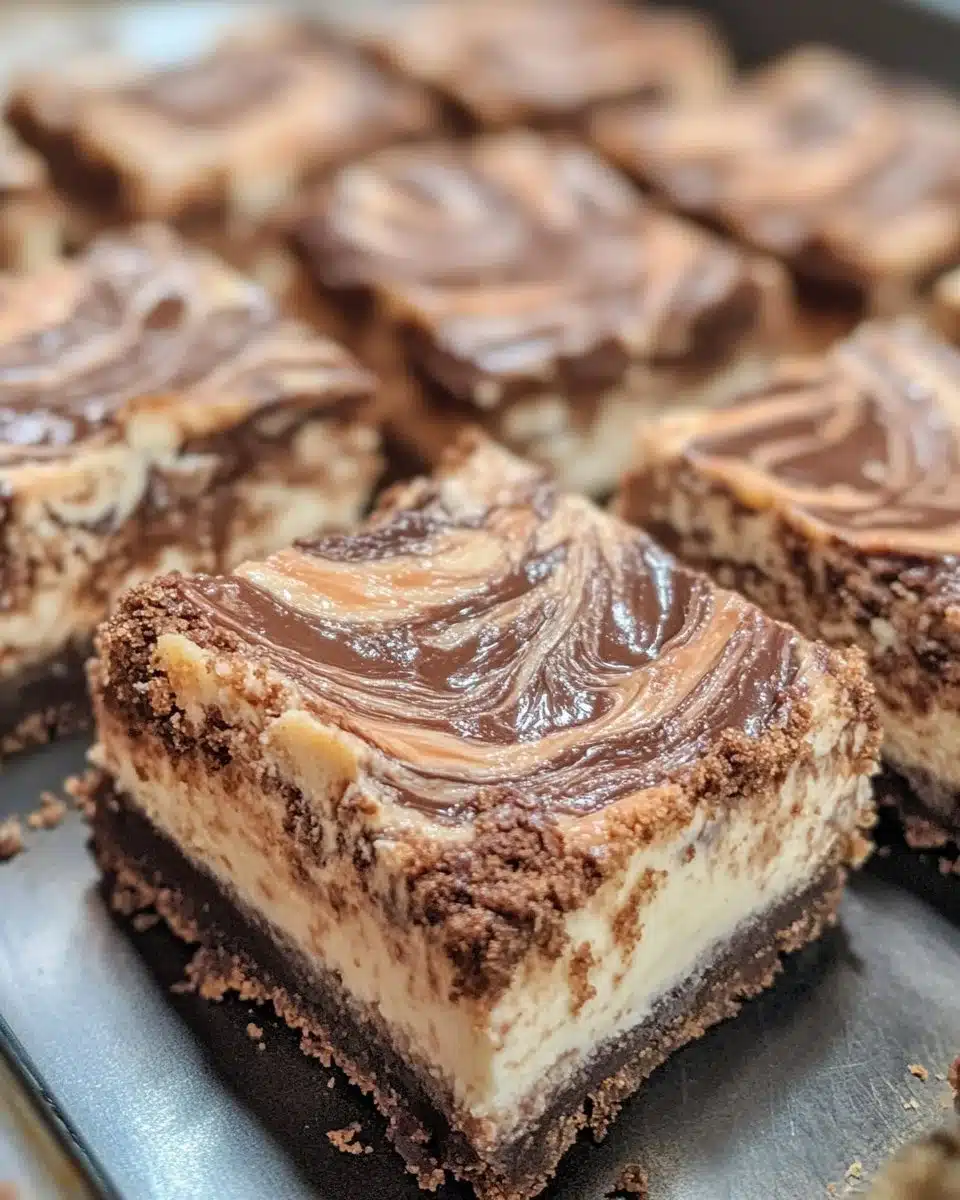 Nutella Swirl Cheesecake Bars 6 Nutella Swirl Cheesecake Bars