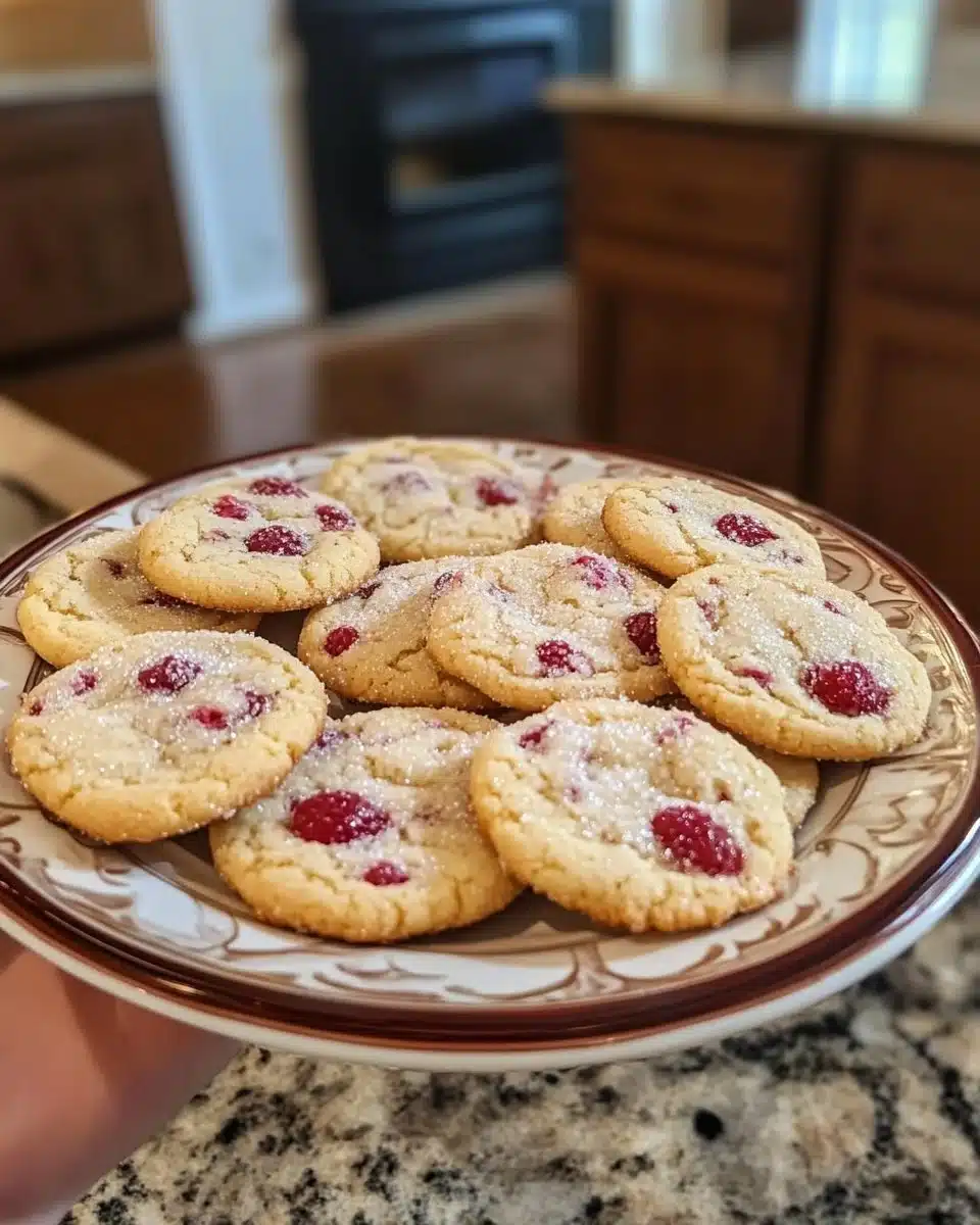 Raspberry Sugar Cookies 6 Raspberry Sugar Cookies
