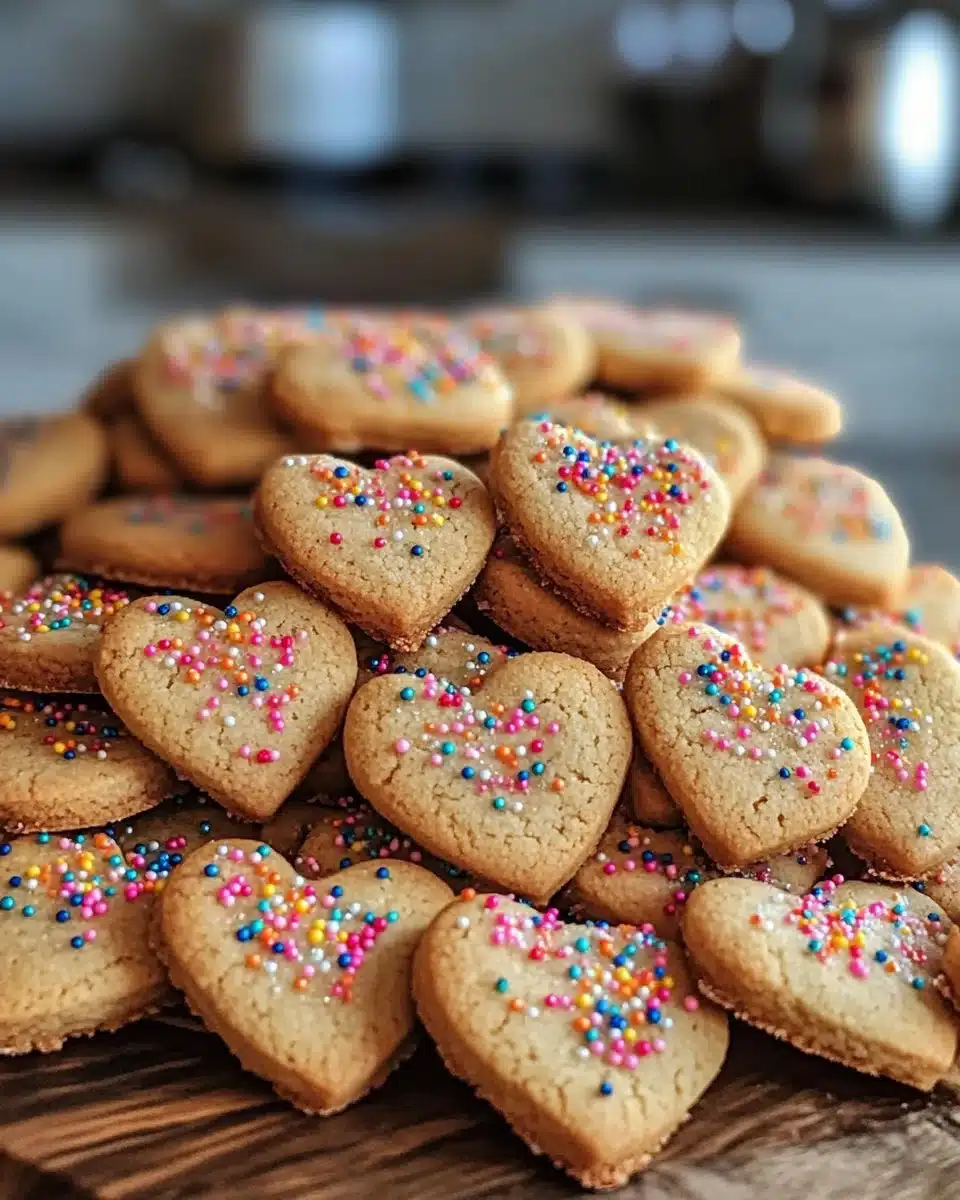 Sparkle Sweetheart Cookies