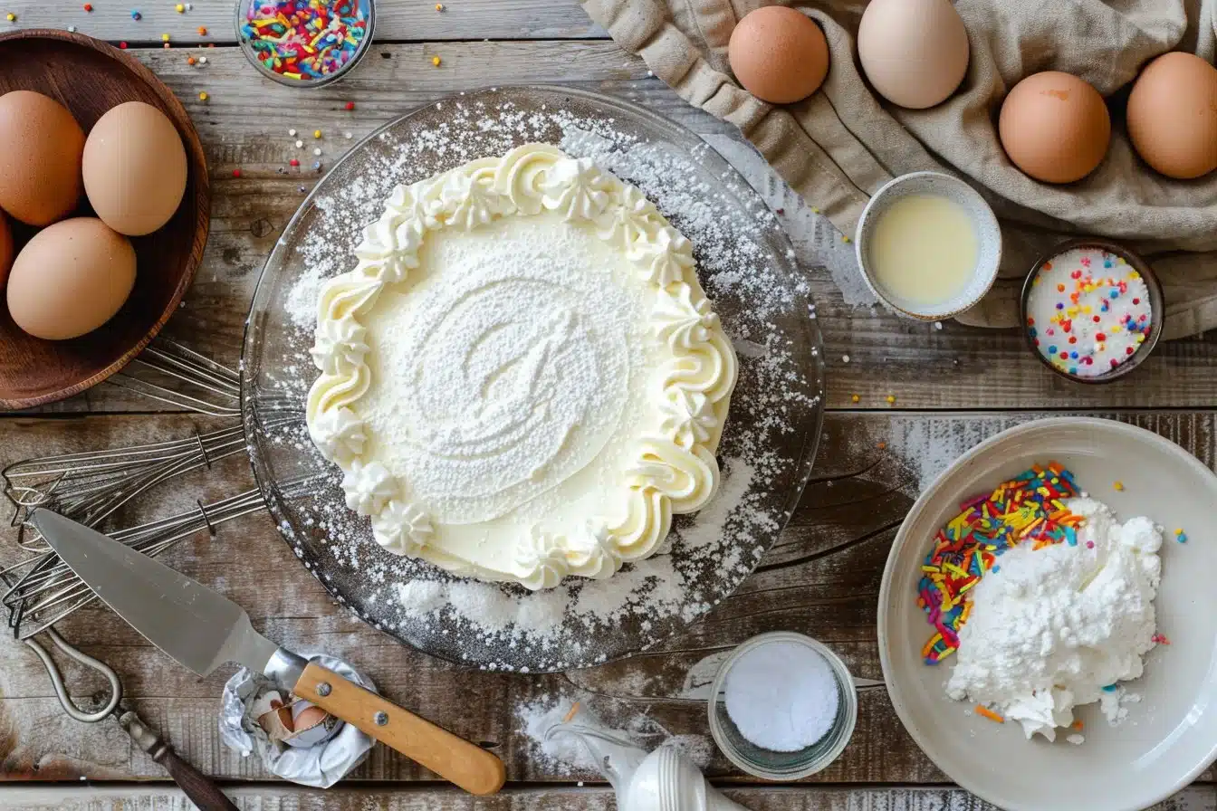 Vanilla Sheet Cake with Whipped Buttercream Frosting 5 Vanilla Sheet Cake with Whipped Buttercream Frosting