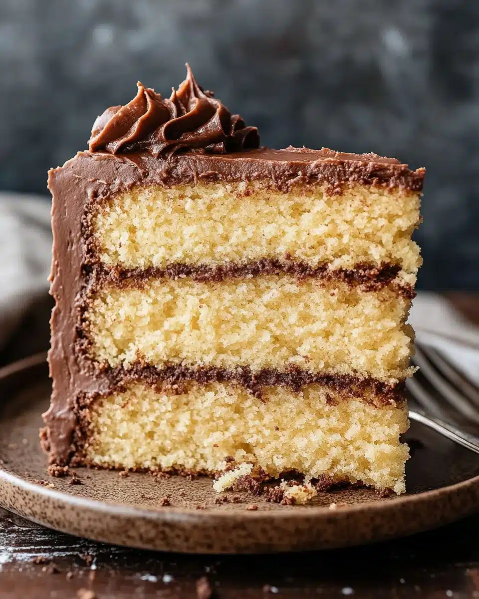 Yellow Sheet Cake with Chocolate Fudge Frosting 6 Yellow Sheet Cake with Chocolate Fudge Frosting