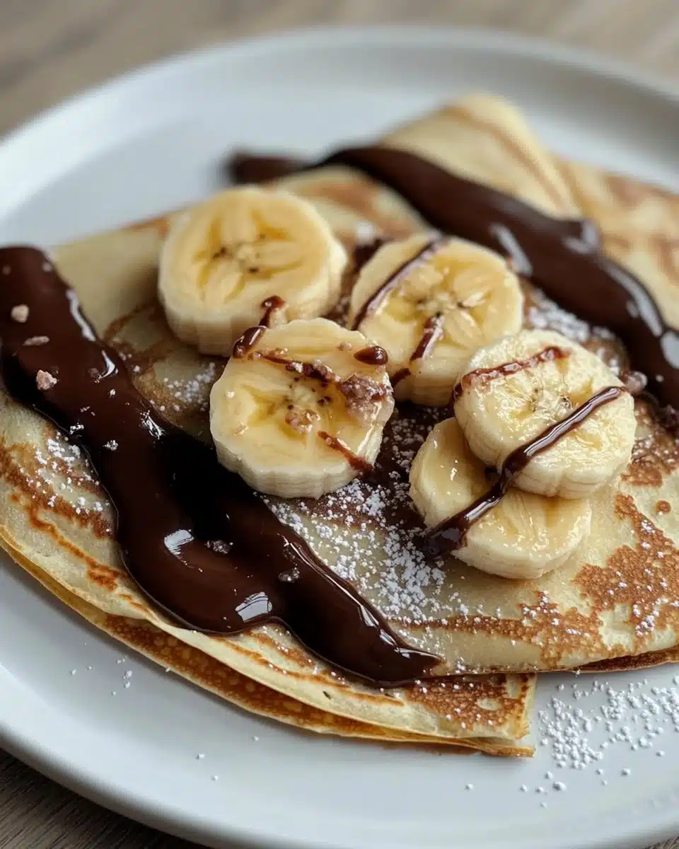 Banana-Nutella Crepes