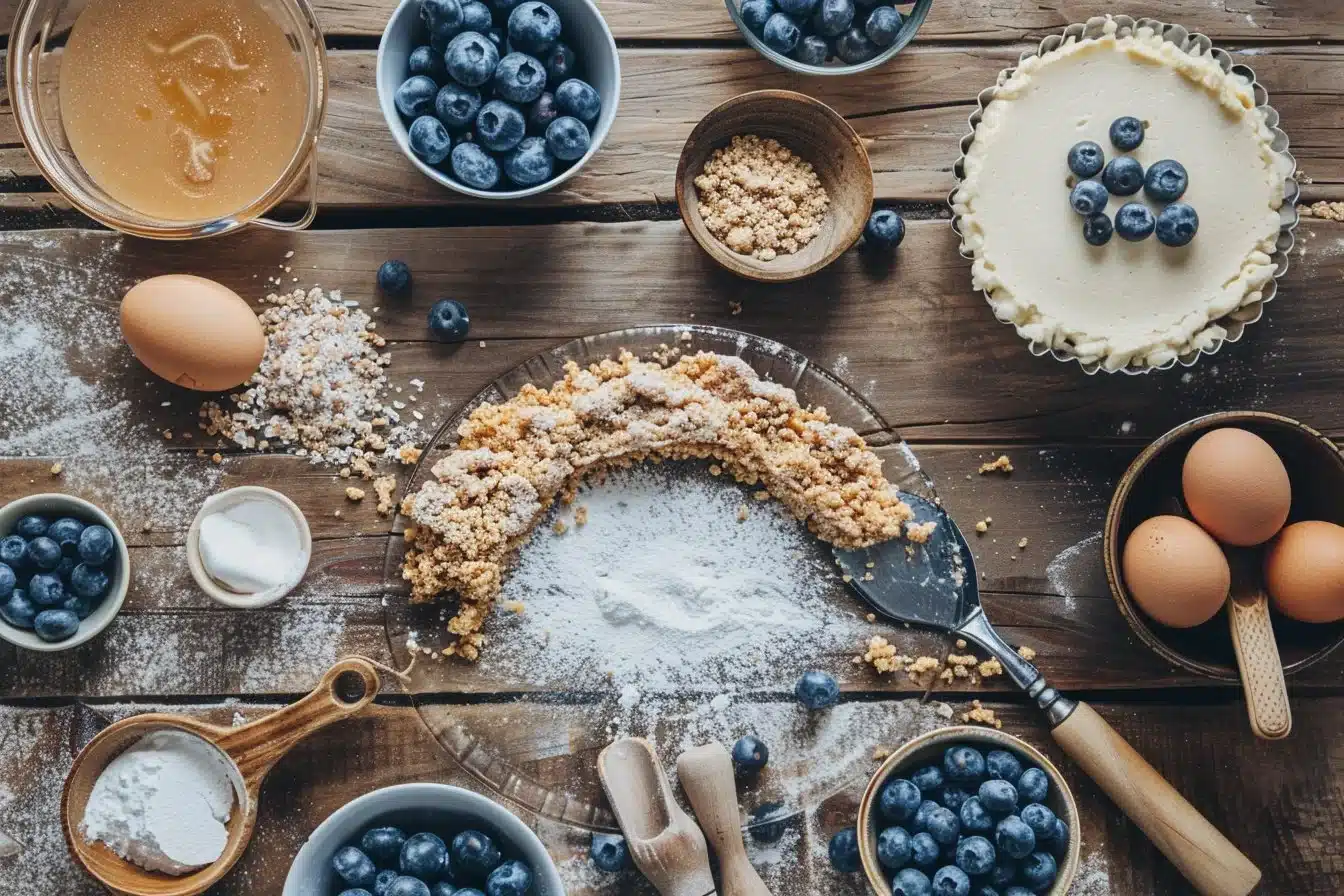 Blueberry Crumb Cheesecake Recipe