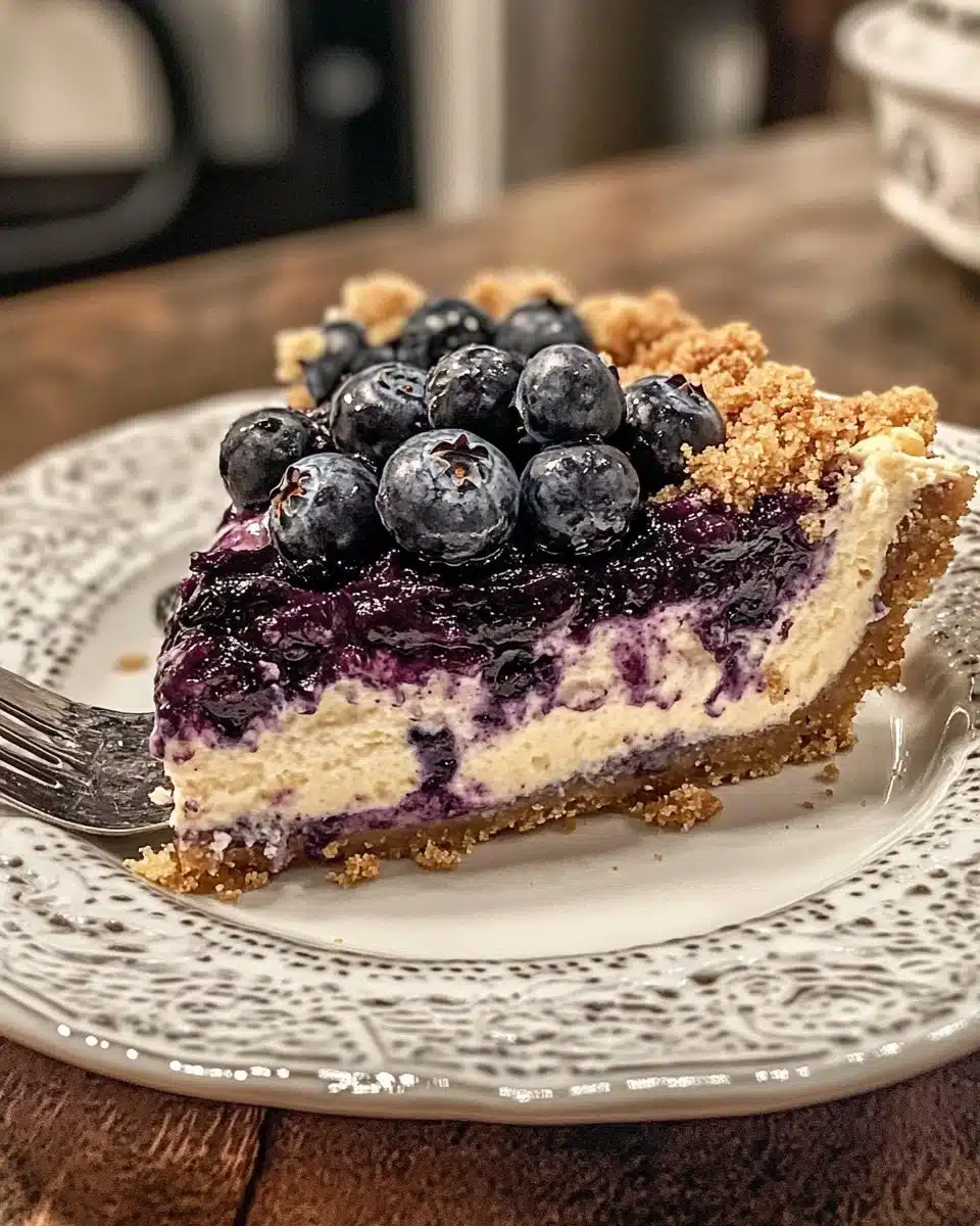 Blueberry Crumb Cheesecake Recipe