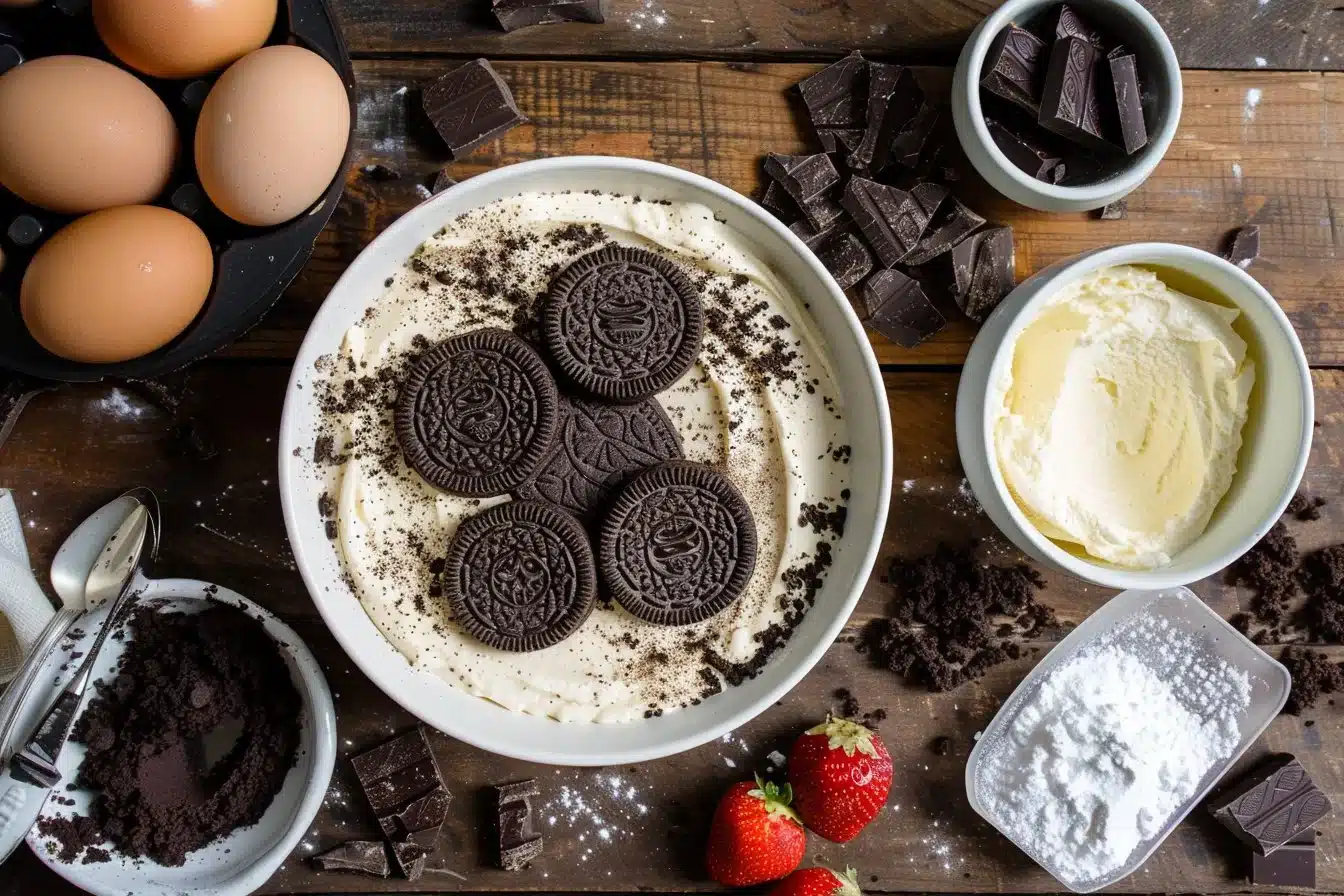 Chocolate Strawberry Swirl Cheesecake