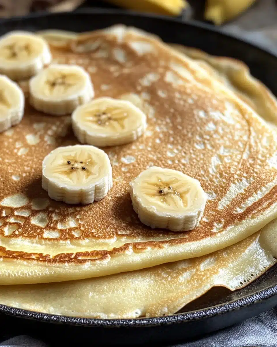 Creamy Banana Crepes