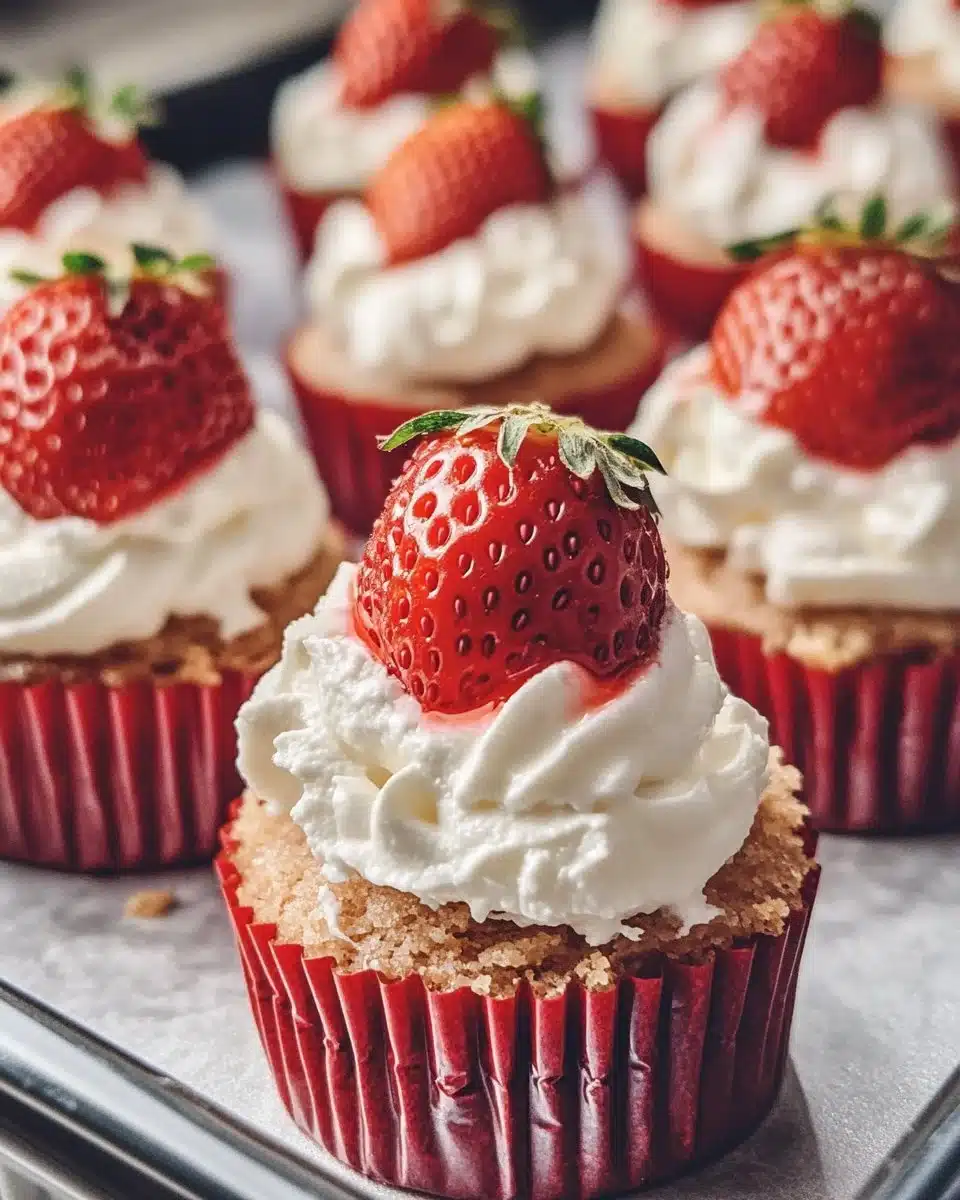Mini Strawberry Cheesecakes