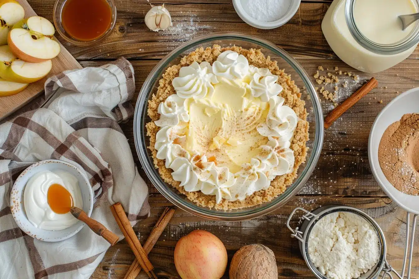No-Bake Apple Pie Cheesecake