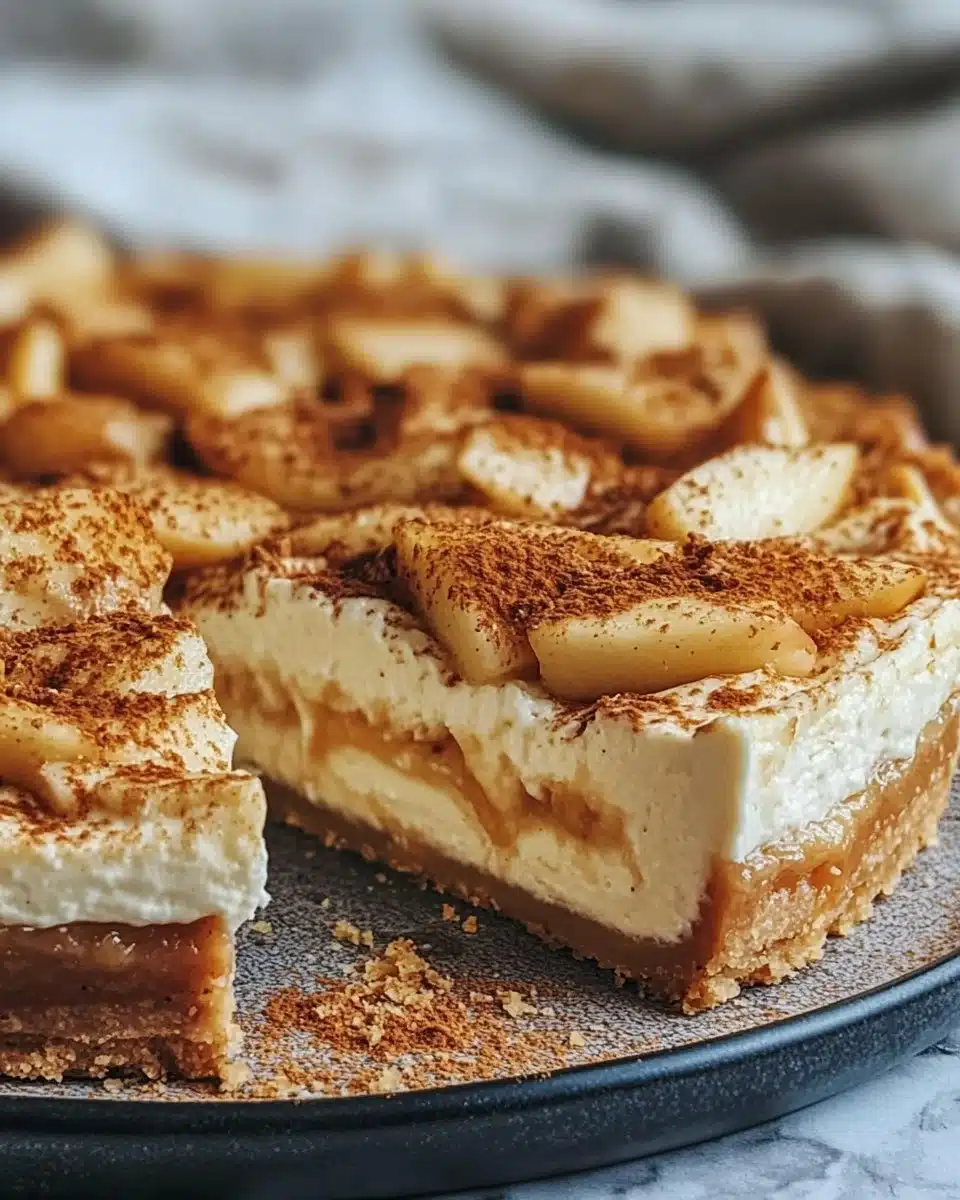 No-Bake Apple Pie Cheesecake