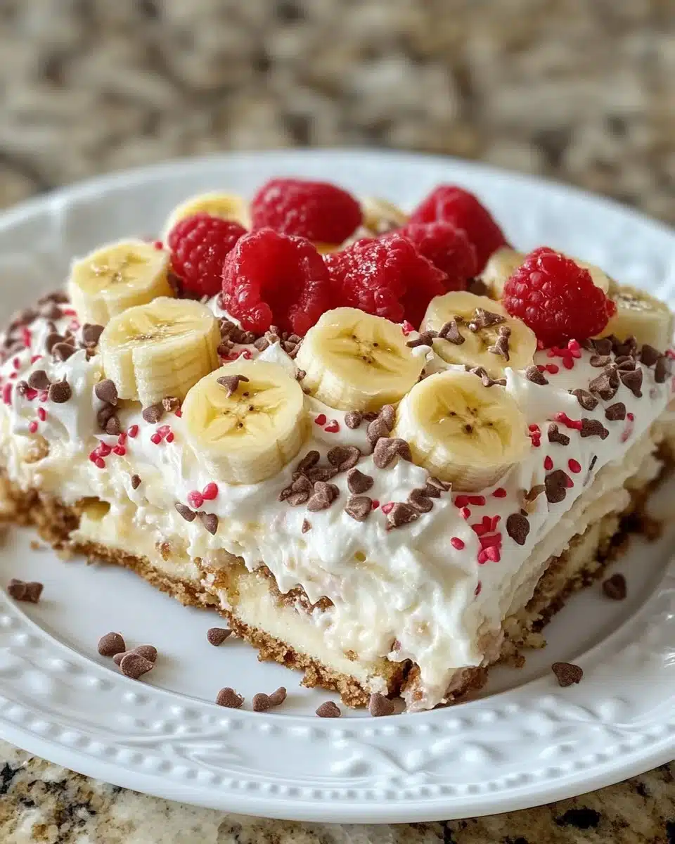 No-Bake Banana Split Cake