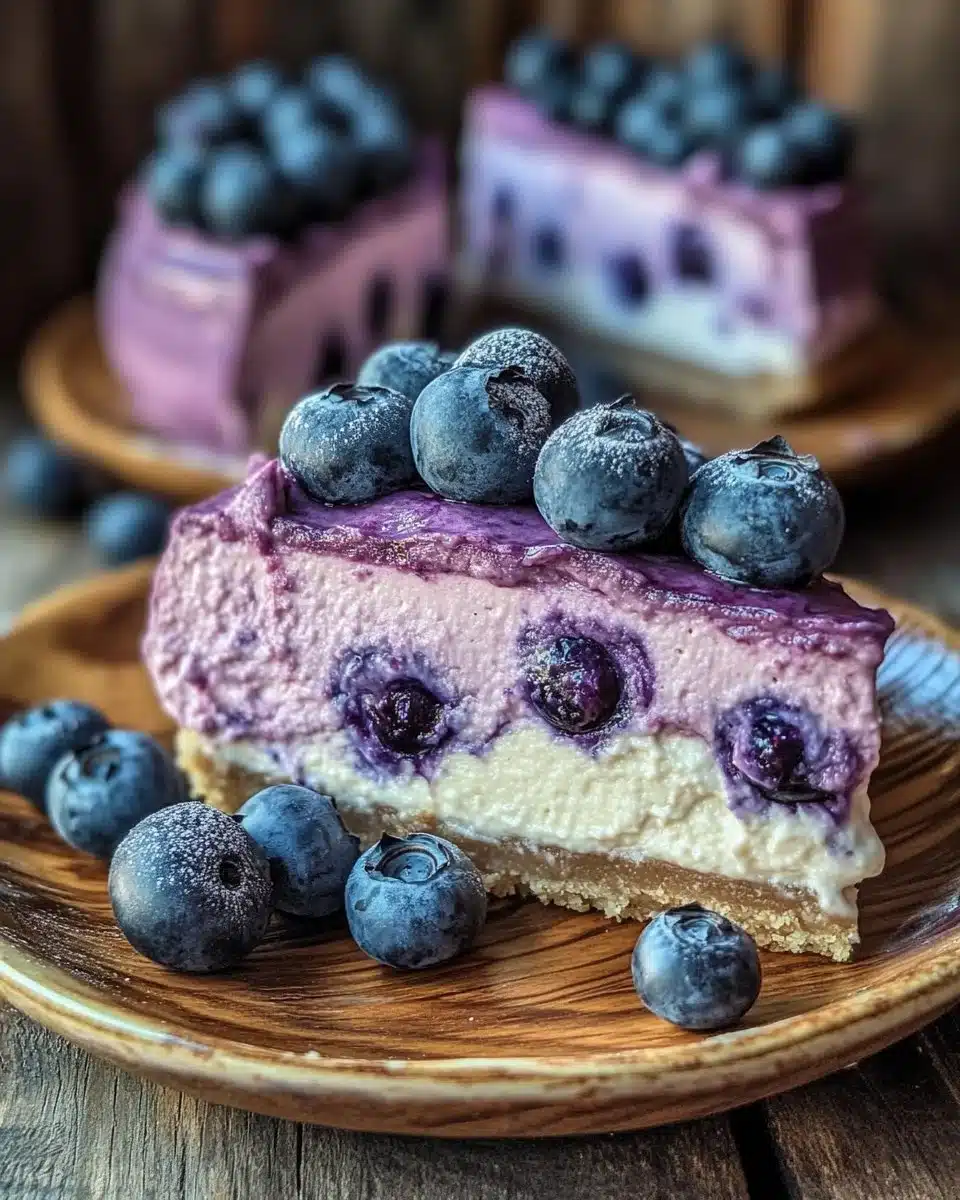 No-Bake Blueberry Cheesecake