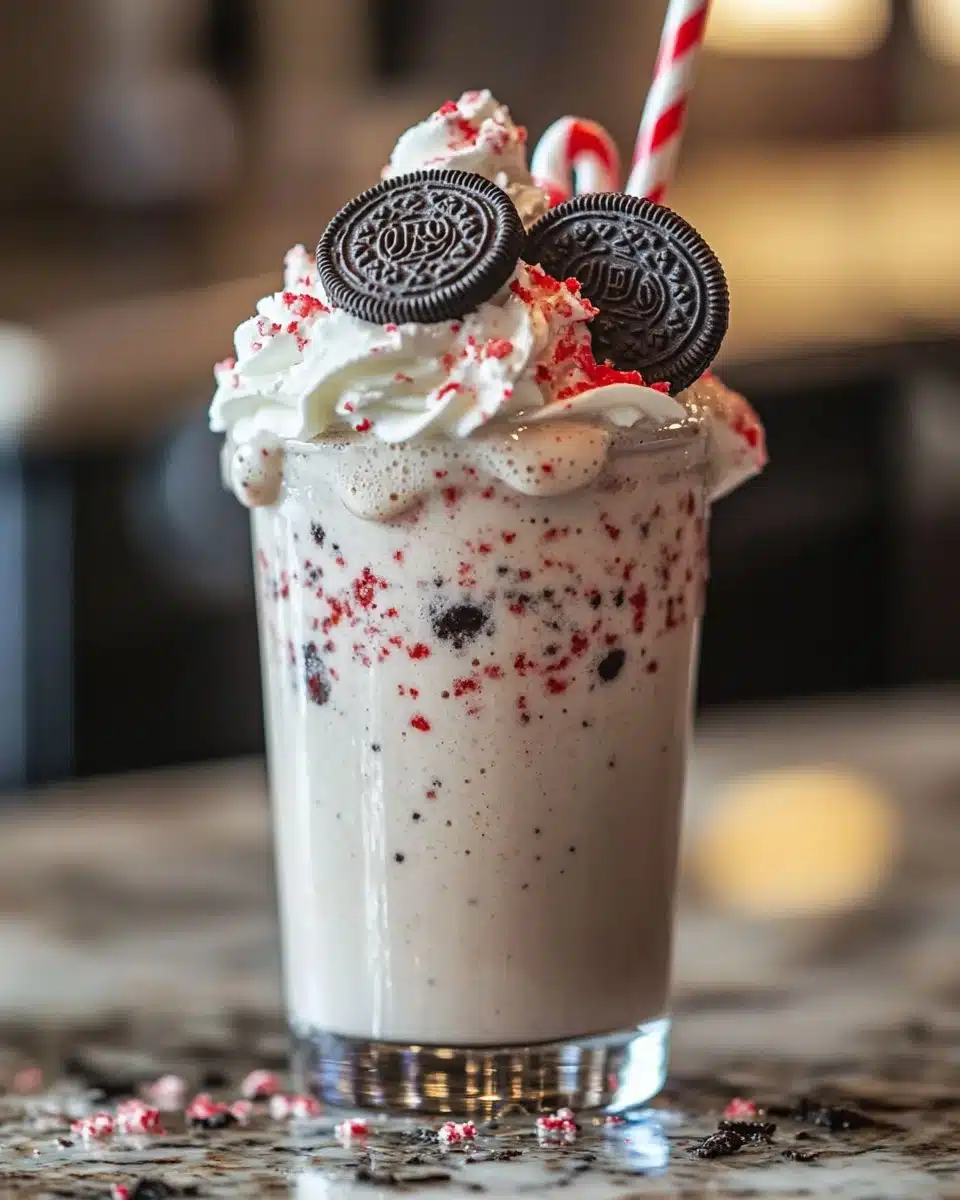 Peppermint Oreo Milkshake
